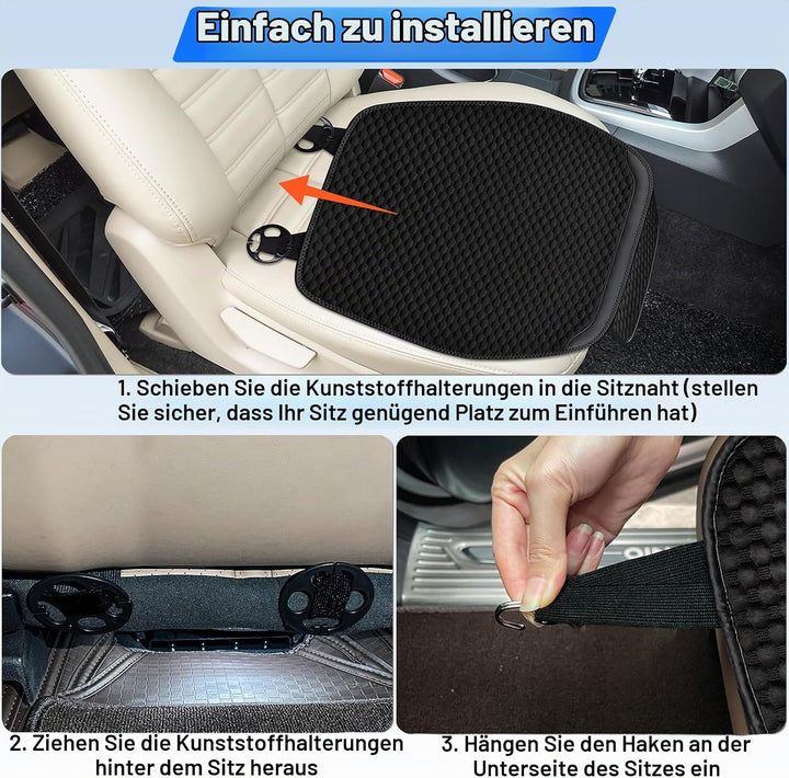 ZATOOTO Sitzbezug Auto Vordersitze, 1 Stück Sitzkissen Auto, Sitzauflage Auto Vordersitze, Sitzschut