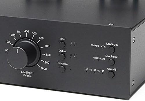 Pro-Ject Tube Box DS2, MM/MC Phonovorstufe mit Röhrenbestückung und Highend-Klangqualität, Schwarz
