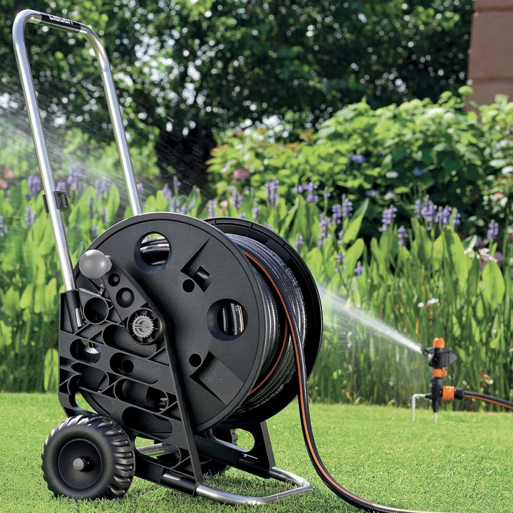 Claber 52441 60 8862 Genius Schlauchtrommel, schwarz