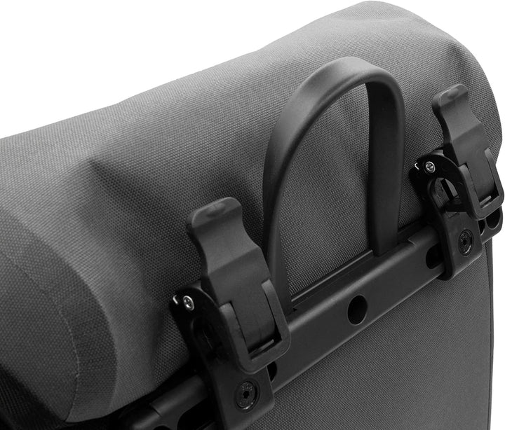 Urban Prime Unisex – Erwachsene Fahrrad Seite Tasche, Grau, Einheitsgrösse