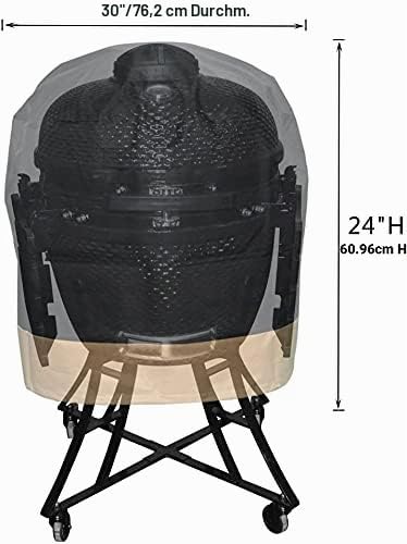 Onlyfire Kamado Grill Abdeckung Abdeckhaube Kompatibel für Big Green Egg, Kamado Joe Classic, grosse