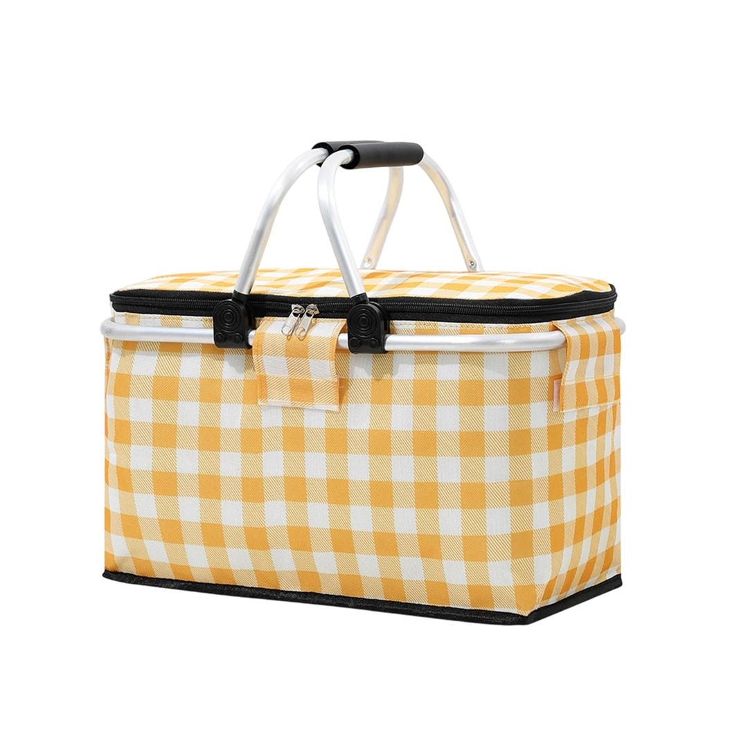 Einkaufskorb,Einkaufskorb Faltbar,Picknickkorb,Mit Reissverschluss Und Tragegriff,Kühltasche Faltbar