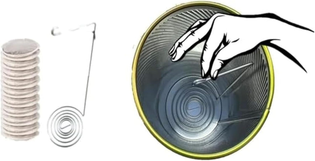 4x Kaffeepaddose und 4x Padheber - Metalldose für Kaffeepads - Aufbewahrungsbehälter mit Deckel für