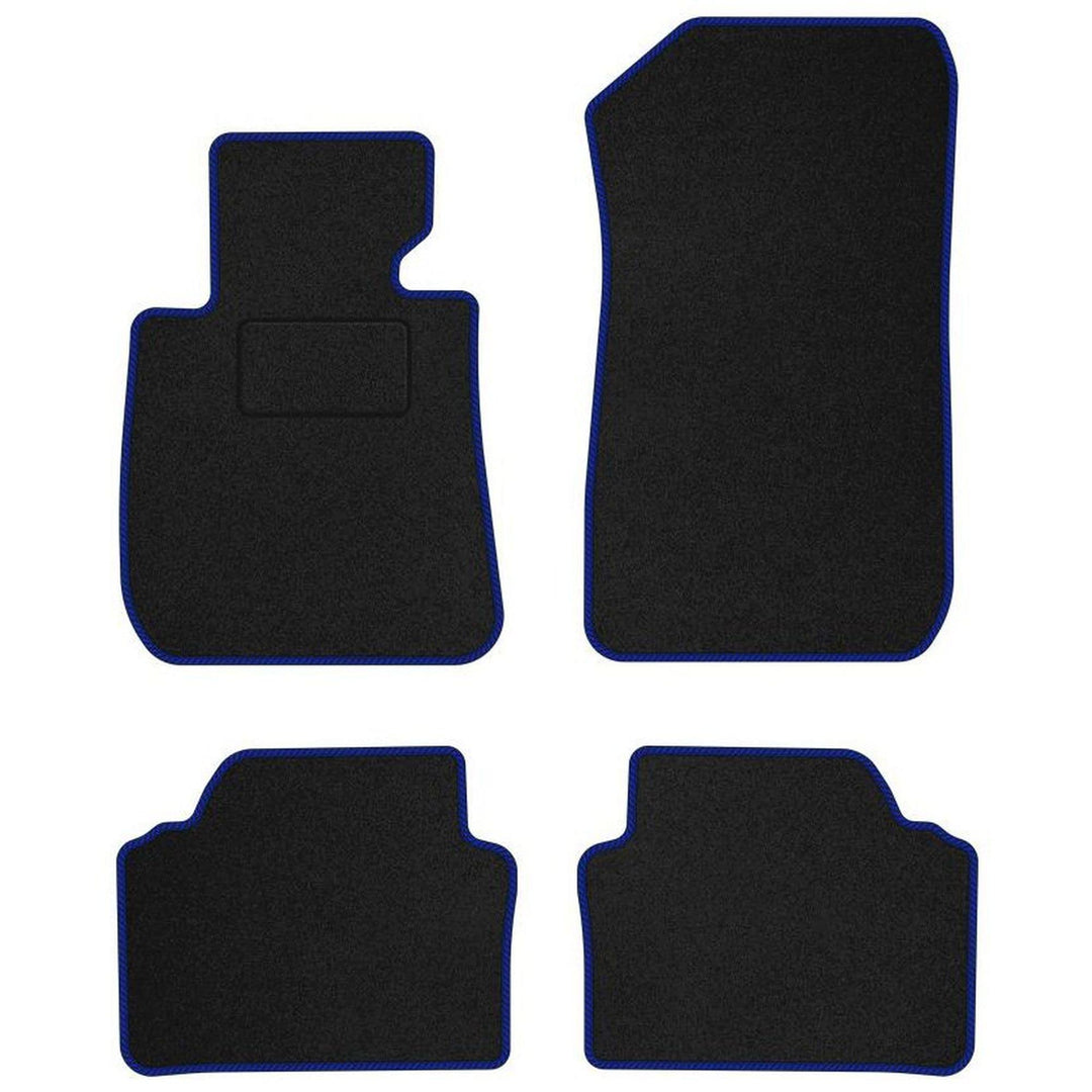 M MOTOS Velours Standard Velours-Fussmatten für BMW 3er E90 2004-2011 - Standard, Gewebt, Blau fussm