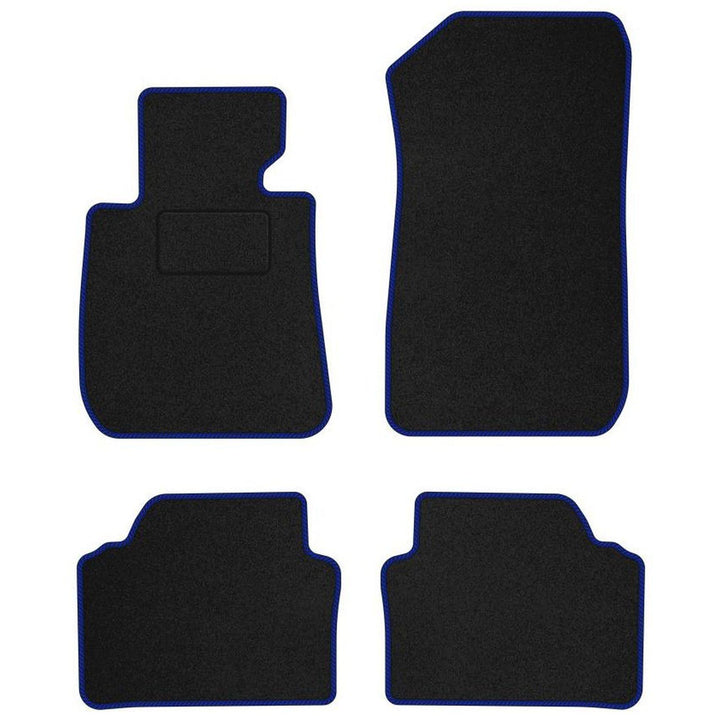 M MOTOS Velours Standard Velours-Fussmatten für BMW 3er E90 2004-2011 - Standard, Gewebt, Blau fussm