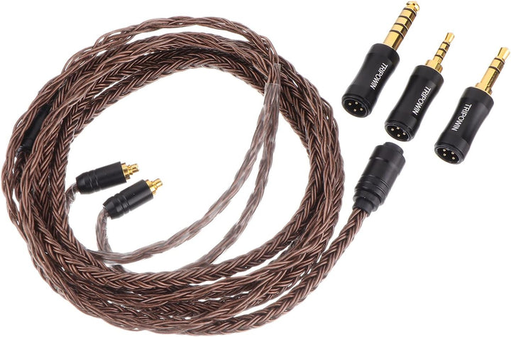 LINSOUL Tripowin Amber 32AWG OFC Oxygen Free Cable HiFi IEM Kabel mit austauschbarem 2.5mm/3.5mm/4.4