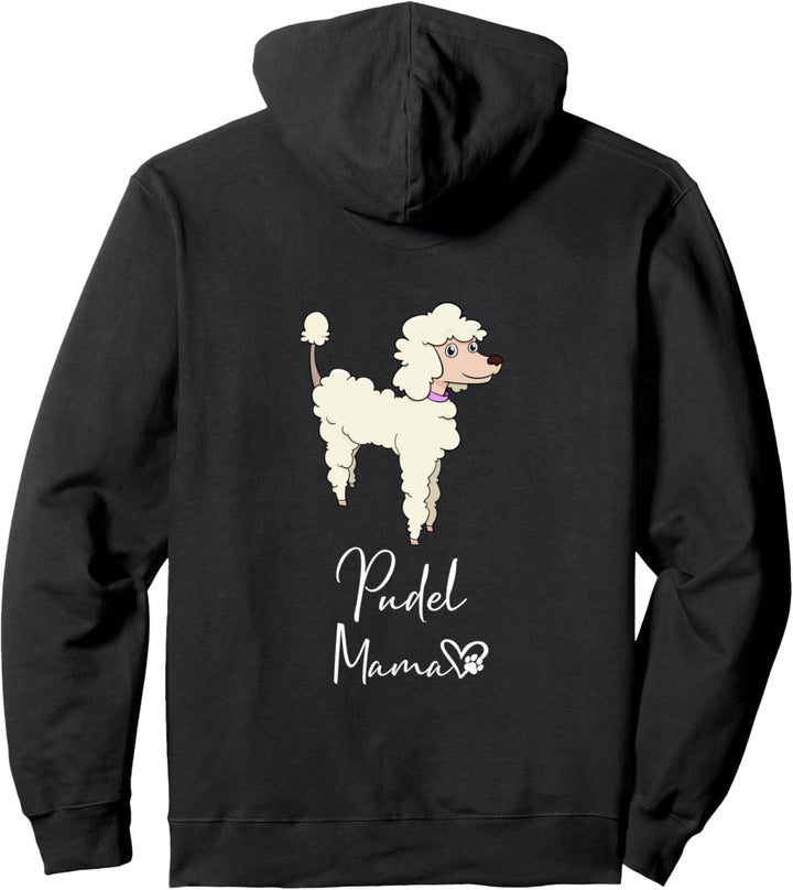 Pudel Mama Hundemama Hund Frauchen Haustier Geschenk Pullover Hoodie