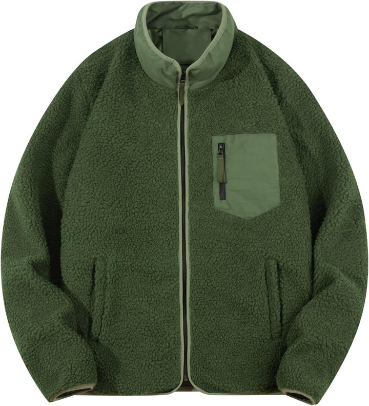 KuschelFleece Pullover für Herren Sweatshirt mit Teddyfell Kuschelpulli Flauschig Teddyfleece Kapuze