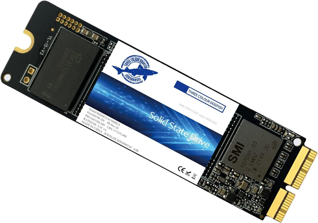 Dogfish 2TB SSD für MacBook NVMe PCIe Gen3x4 M.2 2280, Internes Solid State Drive Upgrade für MacBoo