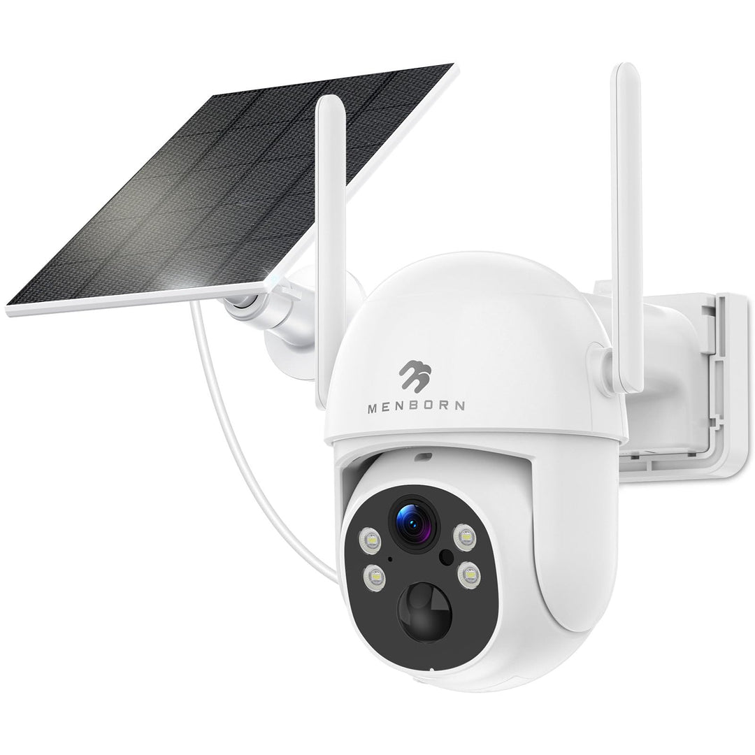 2K Kabellose Überwachungskamera Aussen Solar WLAN, Auto-Tracking, WiFi 6 | 2,4/5 GHz, PTZ 265°, PIR-