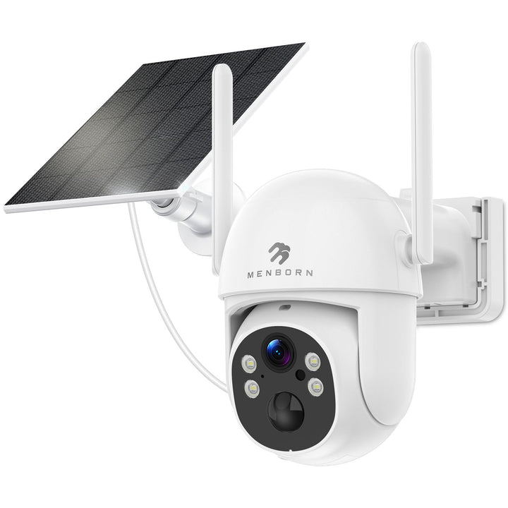 2K Kabellose Überwachungskamera Aussen Solar WLAN, Auto-Tracking, WiFi 6 | 2,4/5 GHz, PTZ 265°, PIR-
