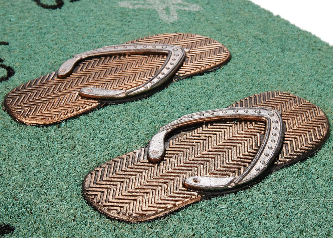 BRUBAKER Fussmatte für Aussen und Innen - Life is Better in Flip Flops - 45 x 75 cm Schmutzfangmatte