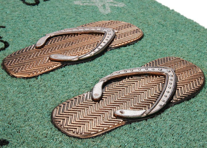 BRUBAKER Fussmatte für Aussen und Innen - Life is Better in Flip Flops - 45 x 75 cm Schmutzfangmatte