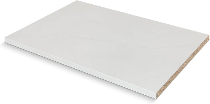 Einlegeboden, Regalboden nach Mass - 1,9 cm Starke Spanplatte, melaminbeschichtet, einseitige ABS-Ka