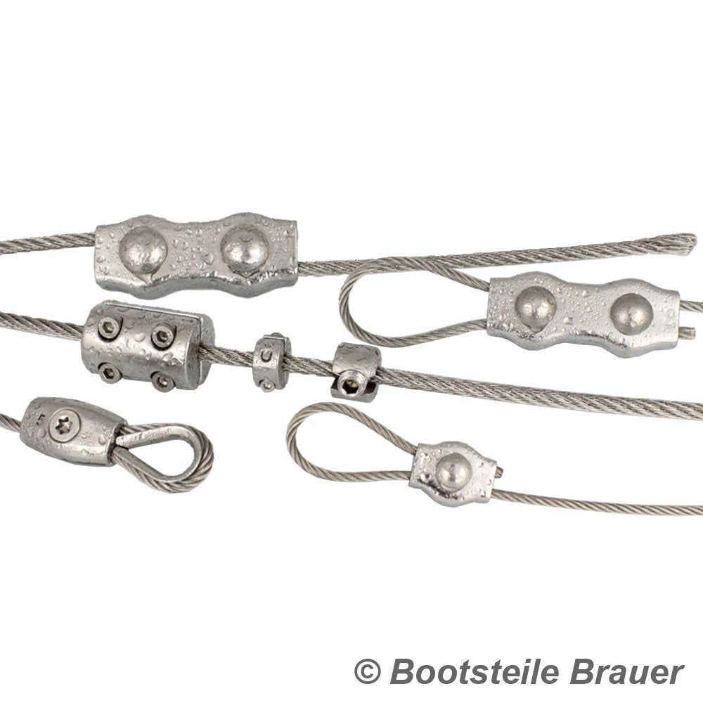 20 Meter Edelstahl - Drahtseil 7x7 mittelweich D= 6 mm - Edelstahl A4 Edelstahlseil Stahlseil I BOOT