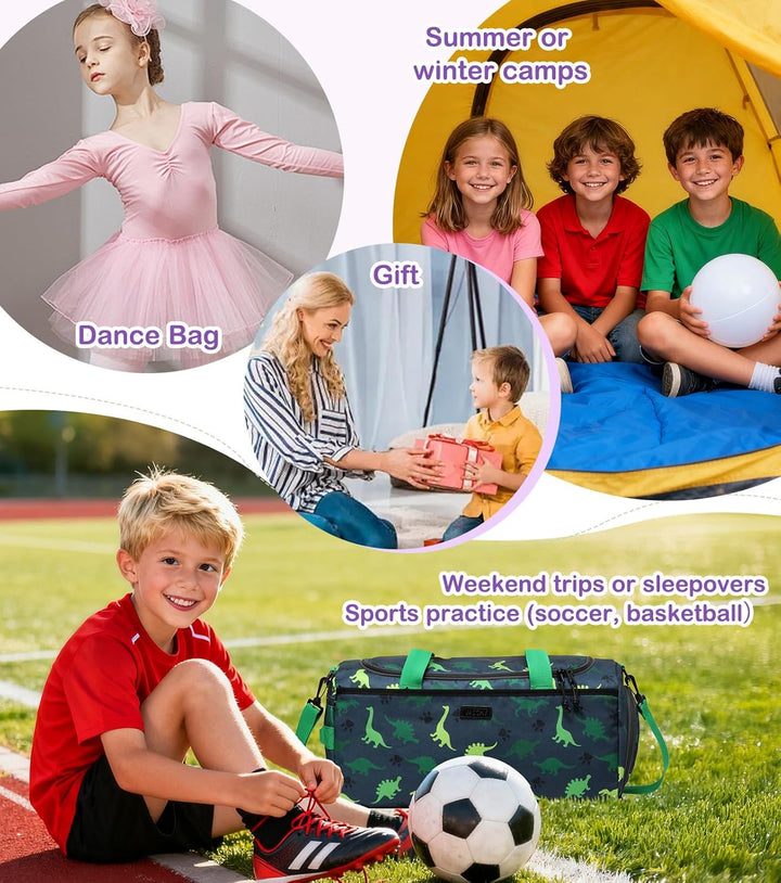 Kinder Duffle Bag, VASCHY Reisetasche für Kleinkinder Kinder Mädchen Wasserabweisend Über Nacht Duff