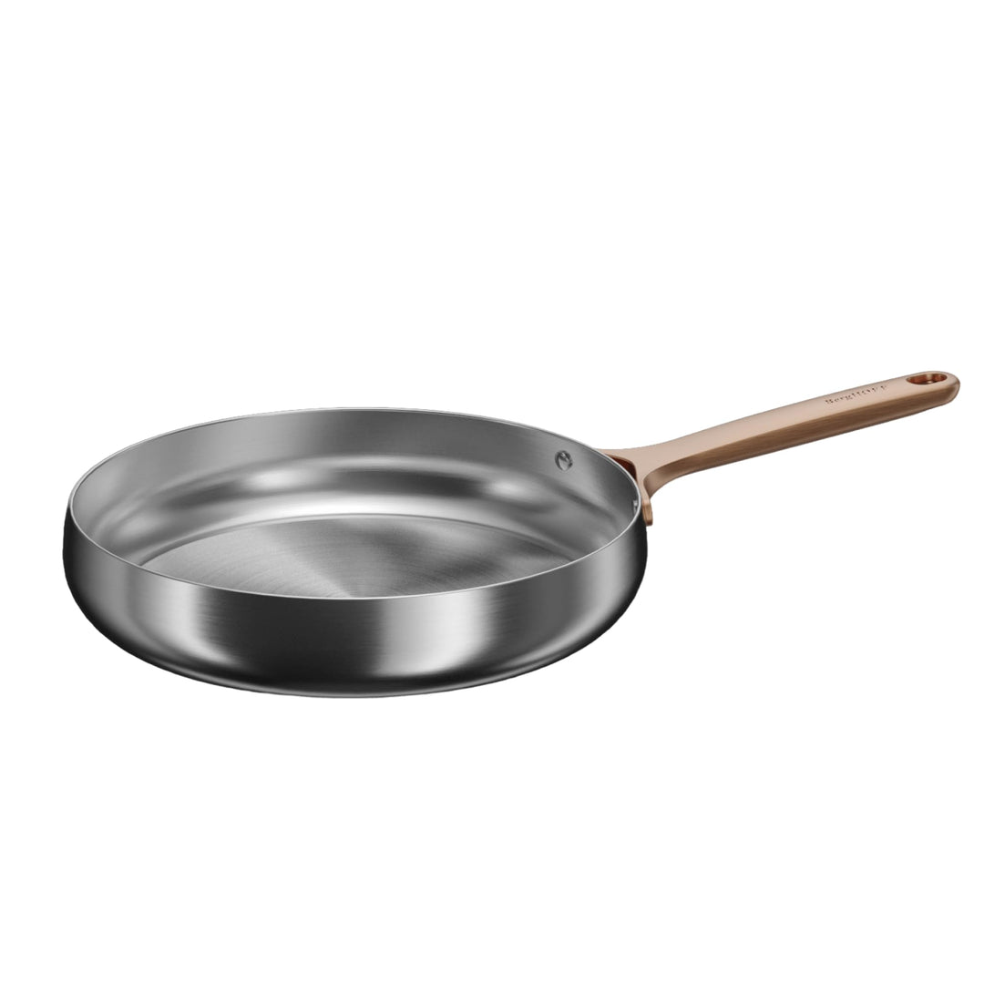 Berghoff Home Edelstahl Pfanne 28cm – ohne PFAS – Universalpfanne für alle Herdarten – Pfanne Indukt