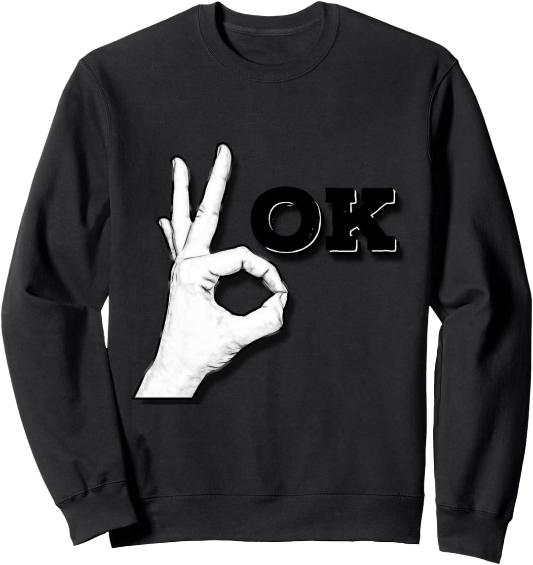 OK Handzeichen Taucher Umwelt Geschenk Fun Sweatshirt