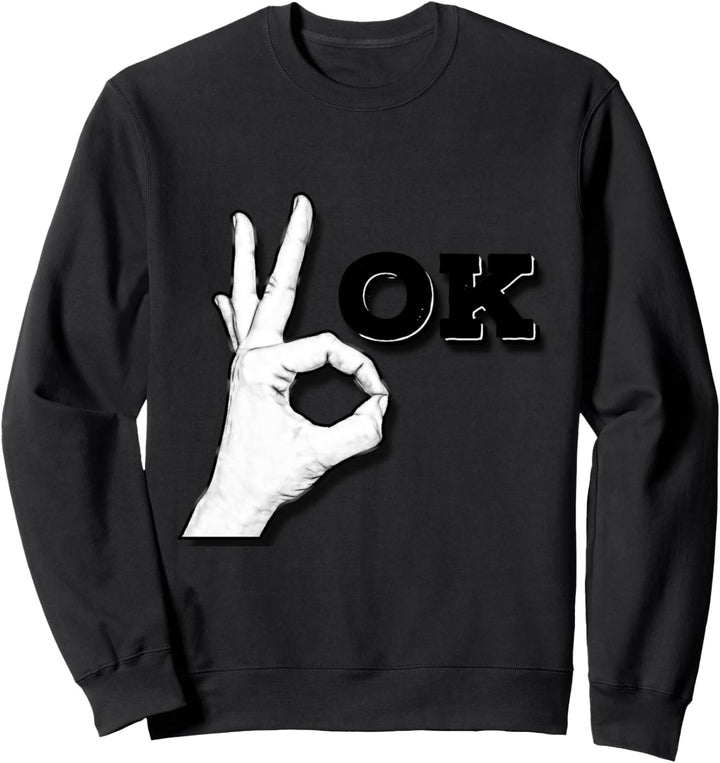 OK Handzeichen Taucher Umwelt Geschenk Fun Sweatshirt