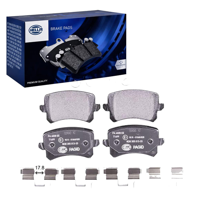 HELLA PAGID 8DB 355 025-331 Bremsbelagsatz - T2633 - Dicke/Stärke: 17.2mm - Bremssystem: Lucas - nic
