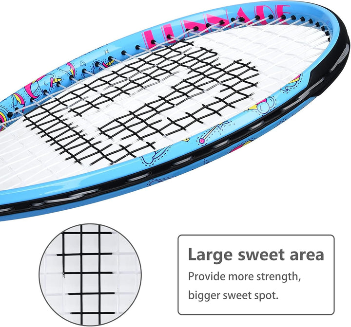 LUNNADE Tennisschläger für Kinder Junior, 19/21/23/25 Zoll Jugend Tennisschläger mit Hülle, geeignet