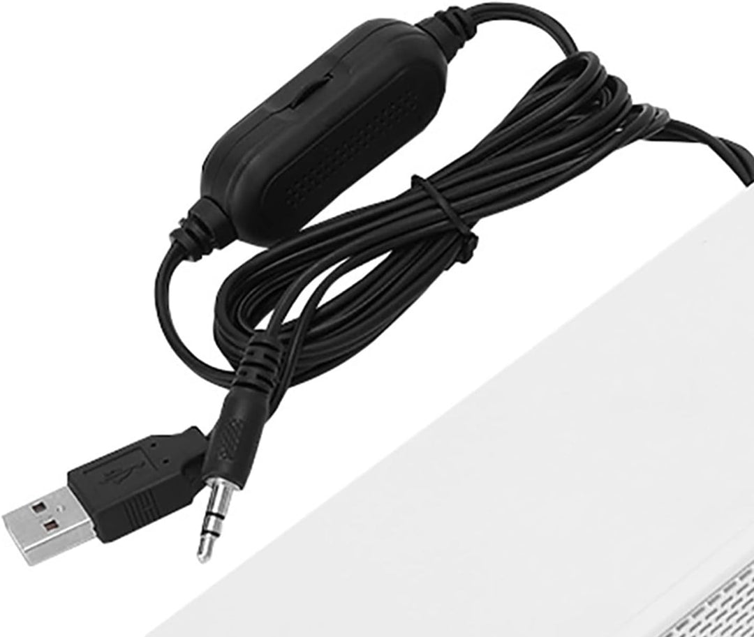 Kabelgebundener Lautsprecher, USB-Kabelgebundener Stereo-Soundbar-Musik-Player, Bass-Surround-Soundb