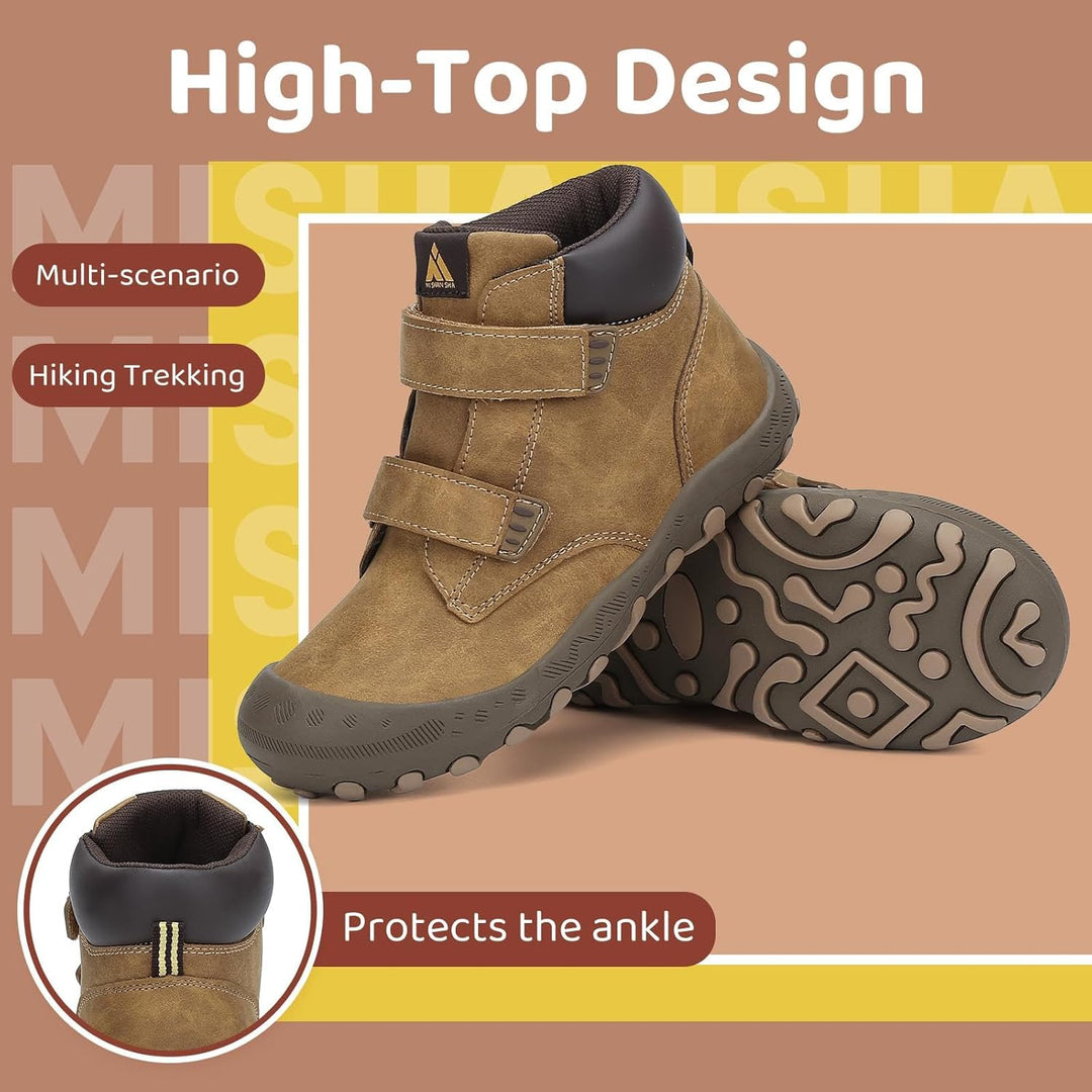 Mishansha Kinder Wanderschuhe Trekkingschuhe Mädchen Leicht rutschfest Outdoorschuhe Turnschuhe Gr.2