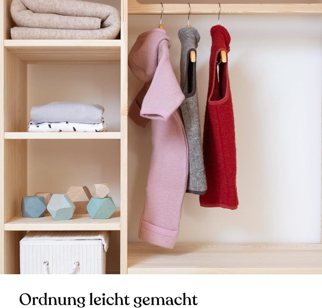 Ehrenkind® Montessori Kleiderschrank | Kinderregal Kiefer Natur | Kinderschrank FSC Zertifiziert | G