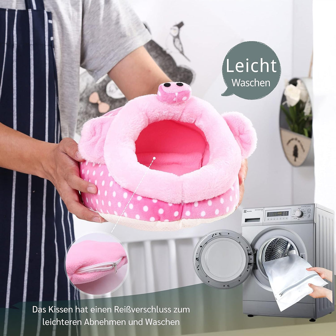 JanYoo Kleintierhöhle für Chinchilla, Igel, Meerschweinchen, Käfigzubehör, Spielzeug, für Bartagame,