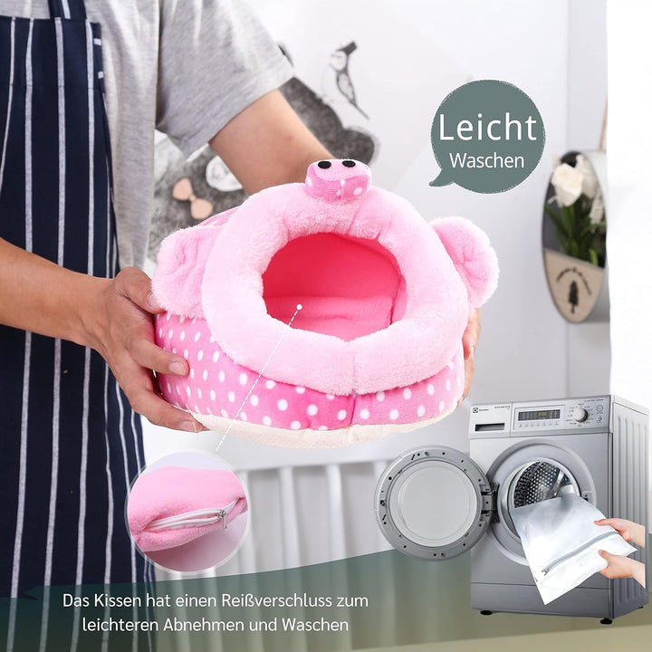 JanYoo Kleintierhöhle für Chinchilla, Igel, Meerschweinchen, Käfigzubehör, Spielzeug, für Bartagame,