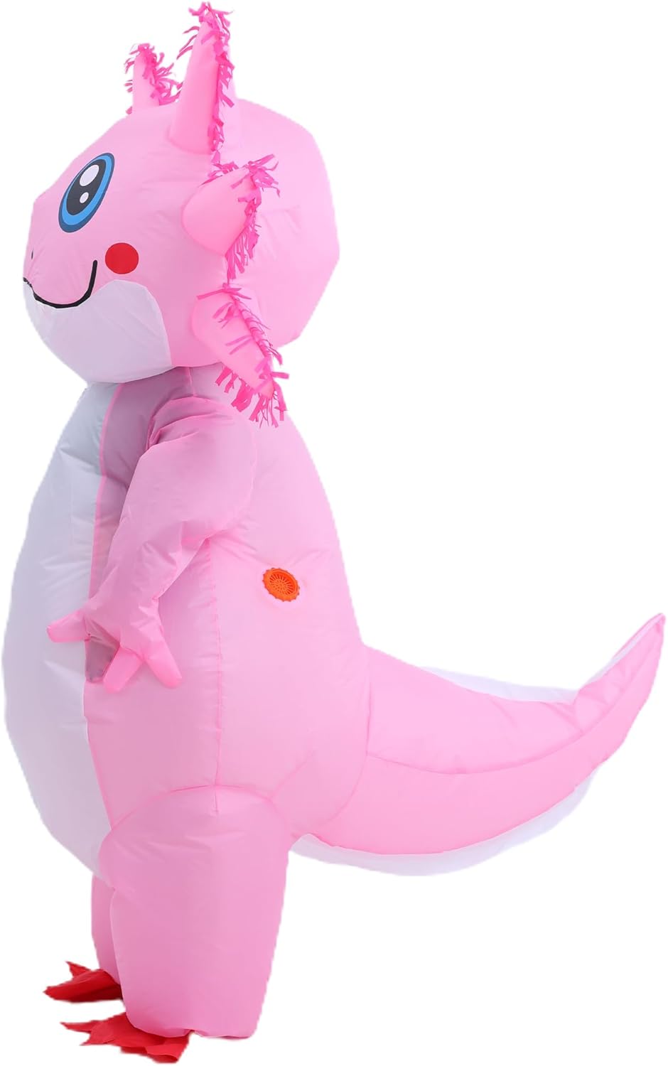 JOYBRO Aufblasbares Axolotl Kostüm, Lustiges Axolotl Kostüm, Perfekt für Halloween, Karneval, Cospla