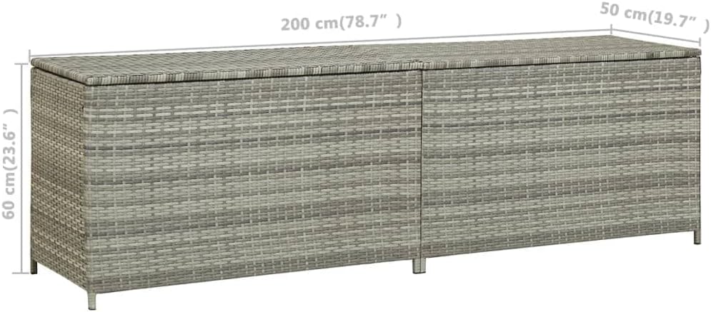 Hommdiy Gartenbox Auflagenbox Kissenbox Kiste Gartentruhe Truhe Box Aufbewahrungsbox Auflagenkiste G