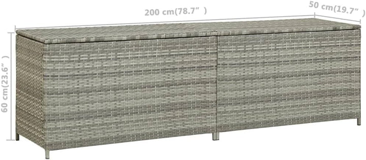 Hommdiy Gartenbox Auflagenbox Kissenbox Kiste Gartentruhe Truhe Box Aufbewahrungsbox Auflagenkiste G