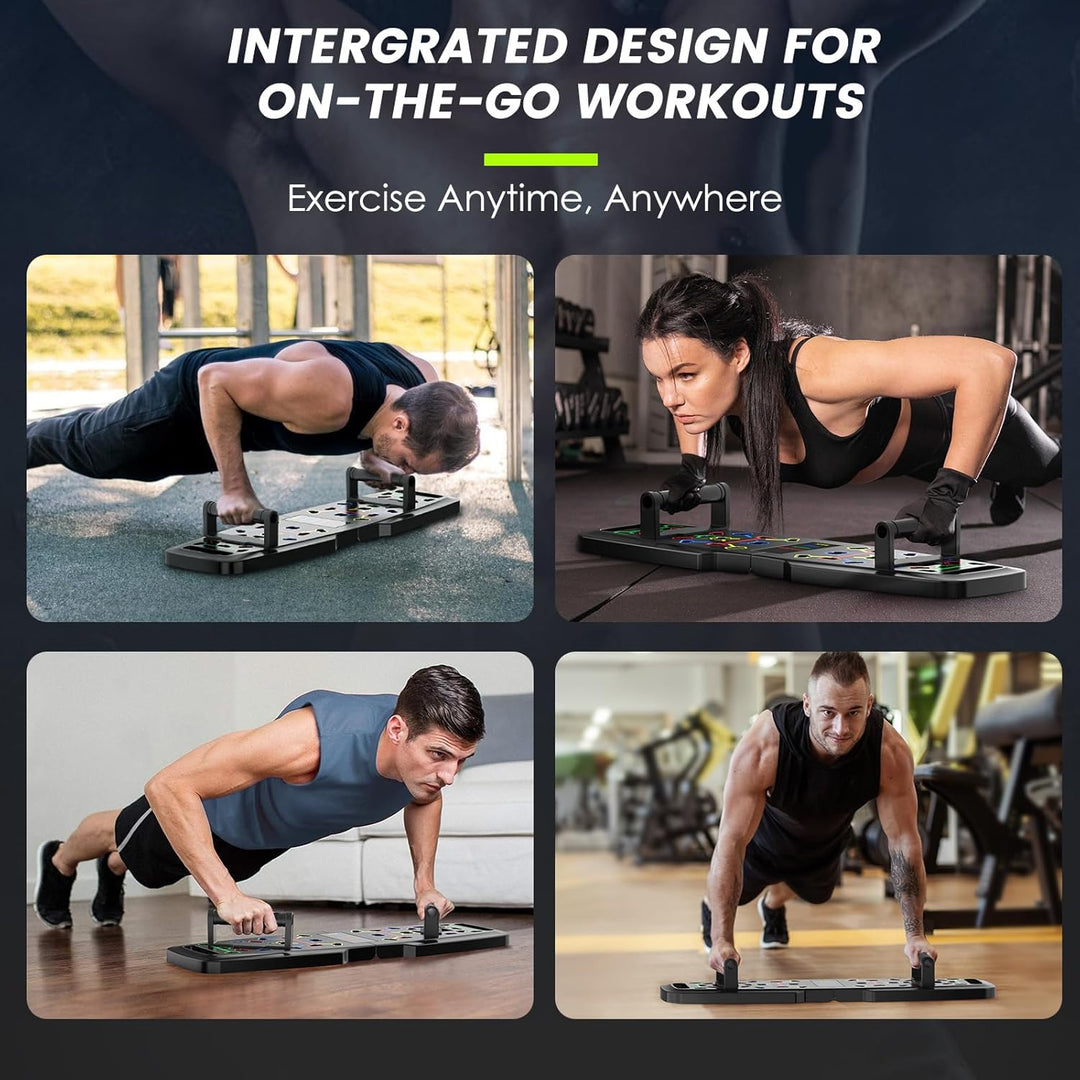 Premium Liegestützbrett Set Push Up Board Verbessertes Konzept 2024 Liegestütze Brett Liegestützgrif