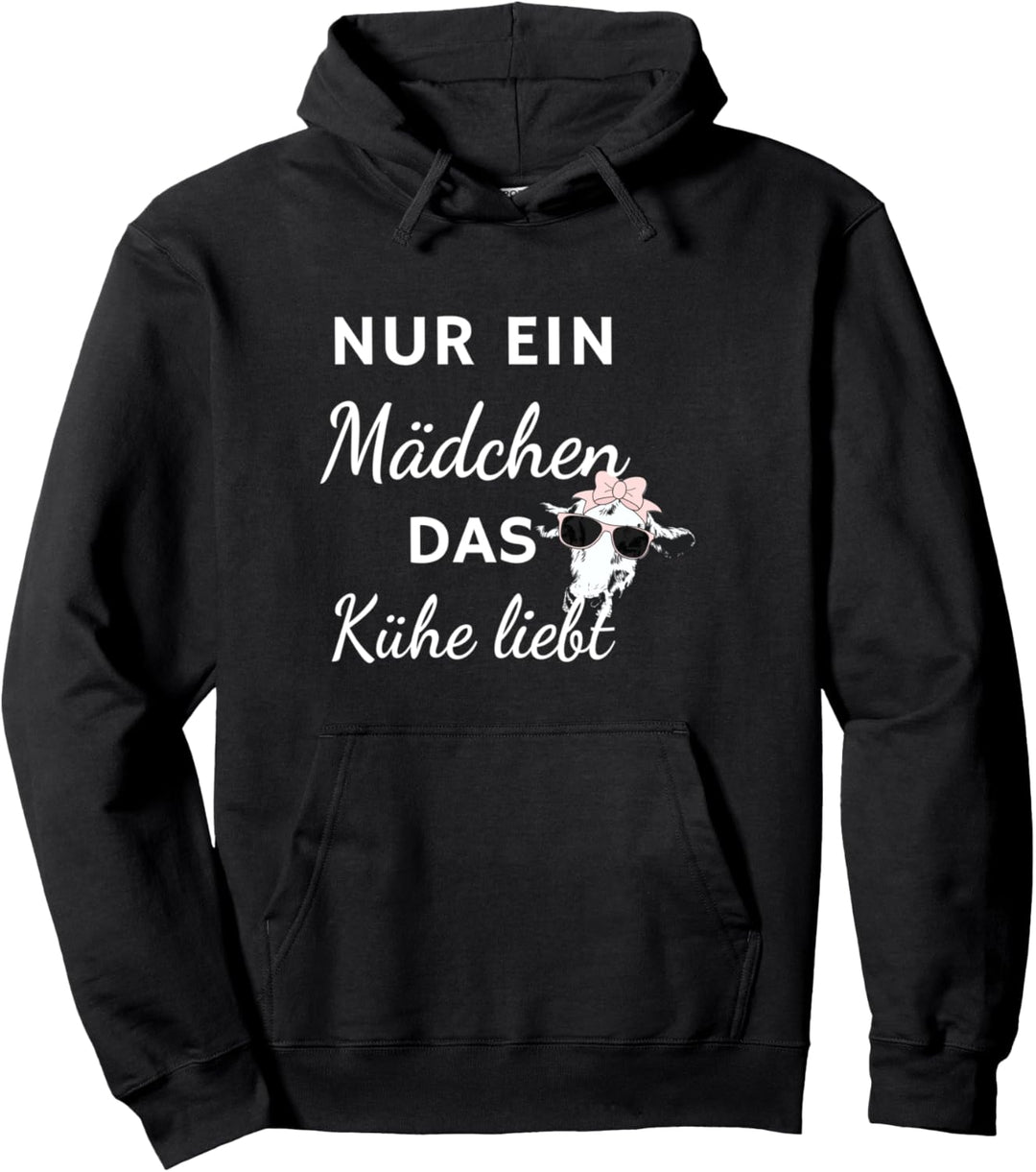 Nur ein Mädchen das Kühe liebt - Landwirtschaft Kuh Geschenk Pullover Hoodie