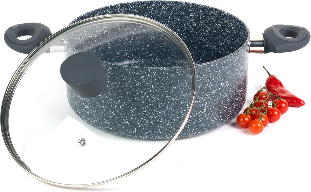 Russell Hobbs Kochtopf Induktion 24cm, Topf mit Glasdeckel 4.5L, Antihaftbeschichteter Suppentopf fü
