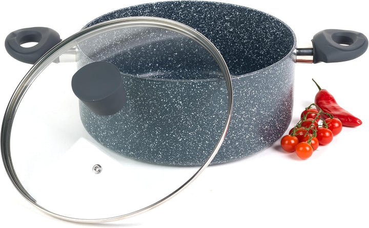 Russell Hobbs Kochtopf Induktion 24cm, Topf mit Glasdeckel 4.5L, Antihaftbeschichteter Suppentopf fü
