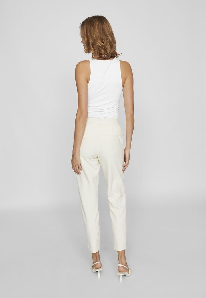 Vila Female Cropped Hose VICARRIE Mid-Rise 38 Birch, 38 Birch