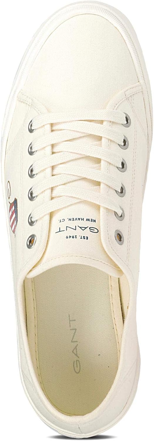 GANT Herren Billox Low Lace Shoe Sneaker 44 EU Off White, 44 EU Off White