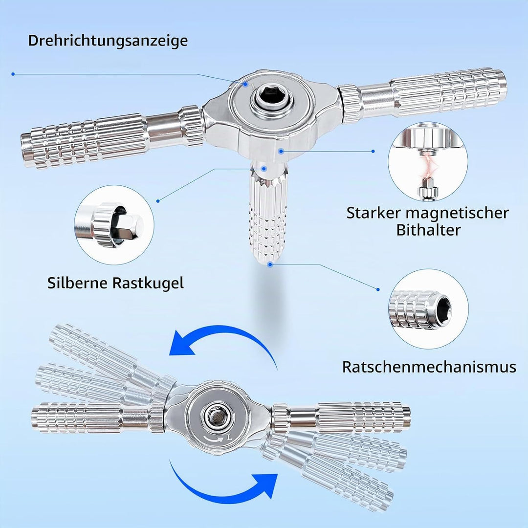 40-in-1 Ratschen Schraubendreher Set, Magnetisch Ratschenschraubendreher, Mini Ratchet Screwdriver,
