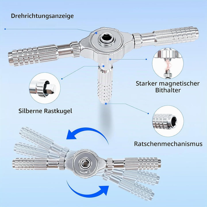 40-in-1 Ratschen Schraubendreher Set, Magnetisch Ratschenschraubendreher, Mini Ratchet Screwdriver,
