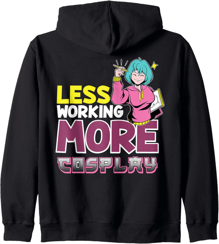 Weniger Arbeit, mehr Cosplay, Cosplay. Kapuzenjacke