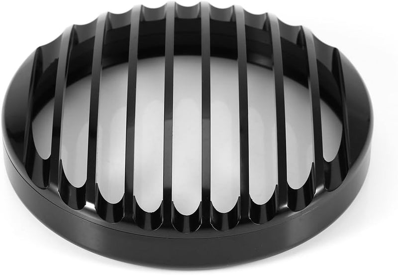 Fydun Motorrad Scheinwerfer Grillabdeckung 5 3/4 "Aluminium Motorrad Grill Abdeckung Schwarz Schutzh