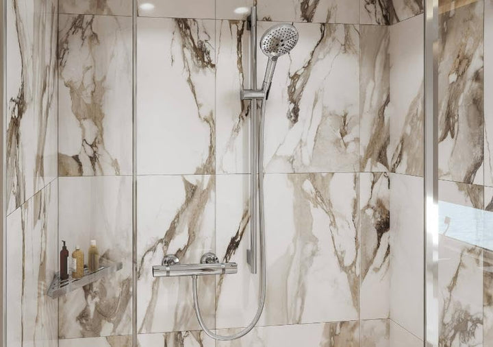 hansgrohe Ecostat Comfort - Duschthermostat Aufputz, Duscharmatur mit Sicherheitssperre (SafetyStop)