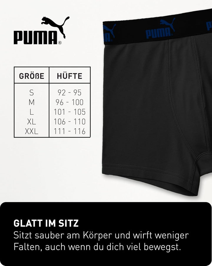 PUMA Boxershort 6er Pack Herren Basic Black Limited Edition Combo New Black XXL, Combo New Black XXL