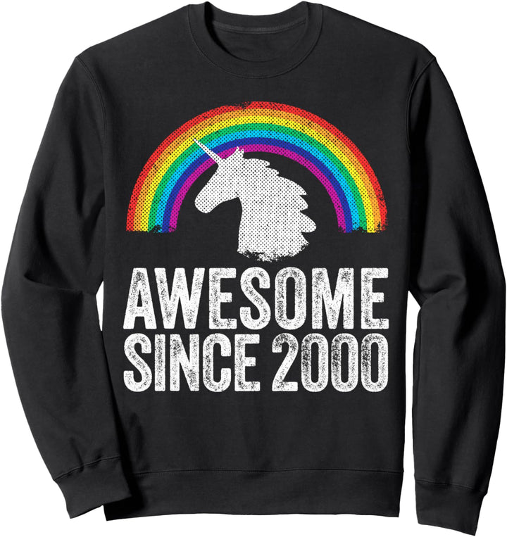 2000 22. Geburtstag Geschenk 22 Jahre alte Mädchen Frauen Regenbogen Sweatshirt