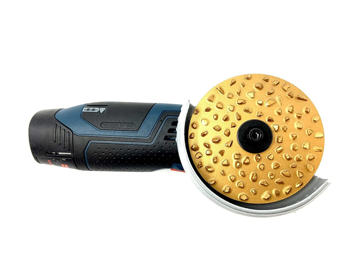 WELLERWERKZEUGE | 3er Set Raspelscheibe Schleifscheibe 76x10 Holz Hufbearbeitung für mini akku Winke