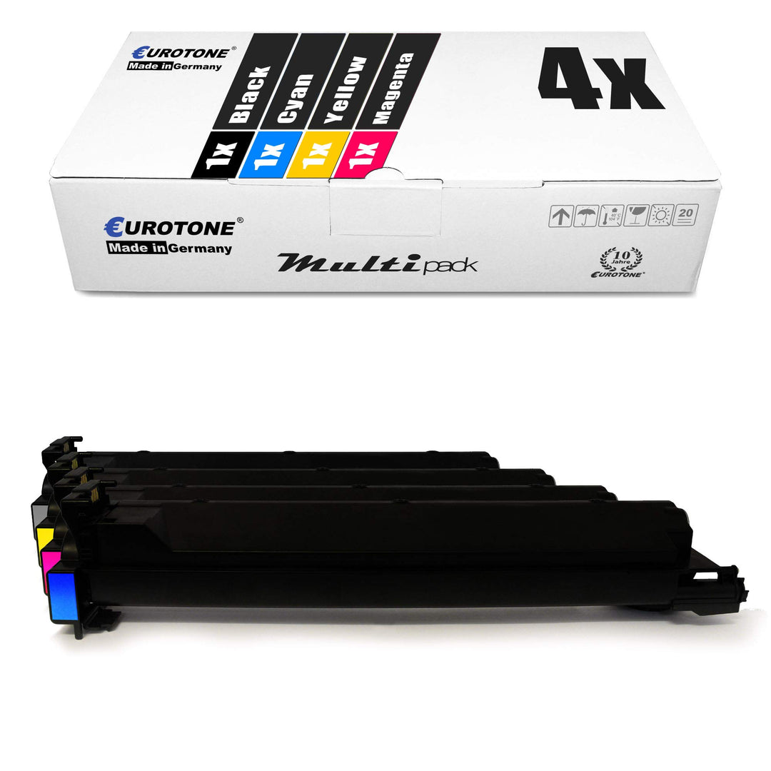 Eurotone 4X Müller Printware Toner für Konica Minolta Bizhub C 203 253 ersetzt TN213 Black Cyan Mage