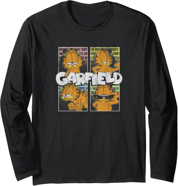 Garfield Many Garfield Moods 4 Grid Langarmshirt