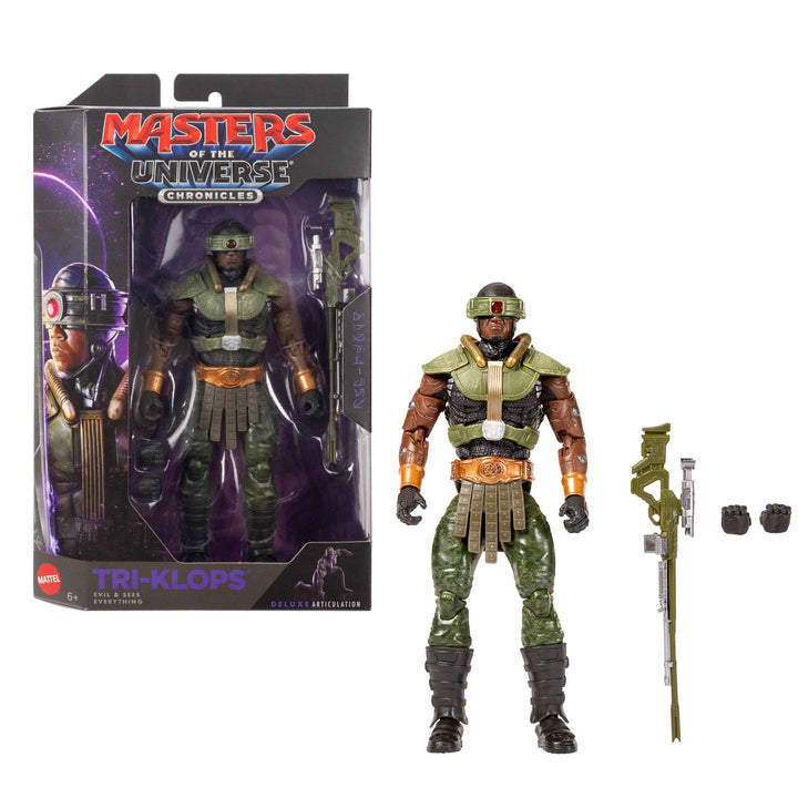 Masters of the Universe Actionfigur Chronicles Tri-Klops, Massstab 1:12, dreiäugiger Bösewicht detai